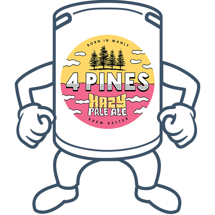 4 Pines Hazy Pale Ale <br>50lt Keg