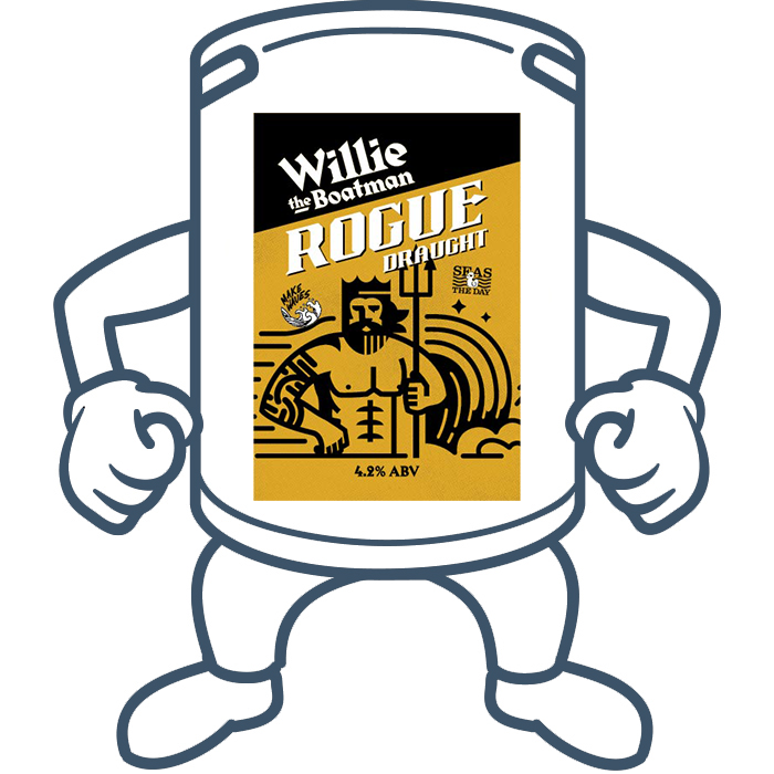 Willie the Boatman Rogue Draught Lager <br>50lt Keg