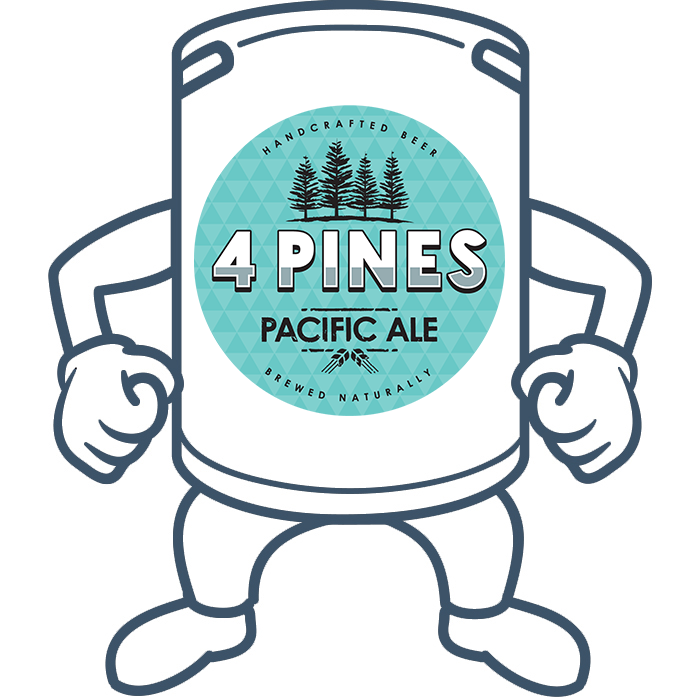 4 Pines Pacific Ale <br>50lt Keg