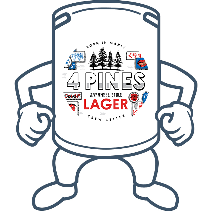 4 Pines Japanese Lager <br>50lt Keg