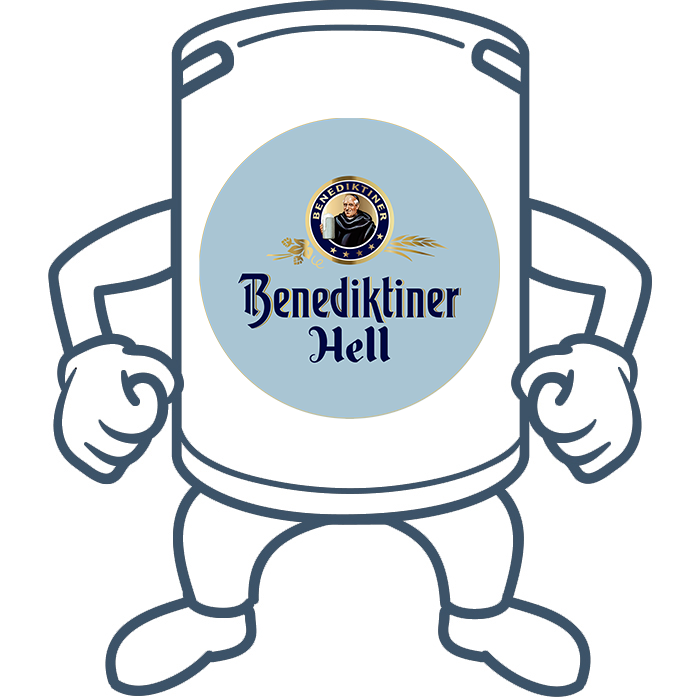 Benediktiner Hell <br>50lt Keg