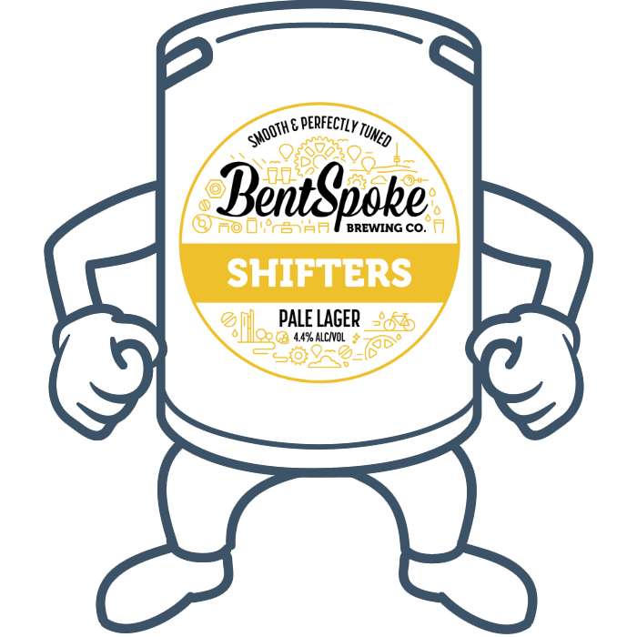 Bentspoke Shifters Lager <br>50lt Keg