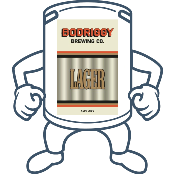 Bodriggy Lager <br>50lt Keg