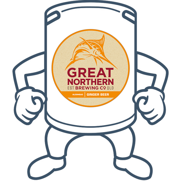 Great Northern Ginger Beer 50lt Keg Kegs on Legs