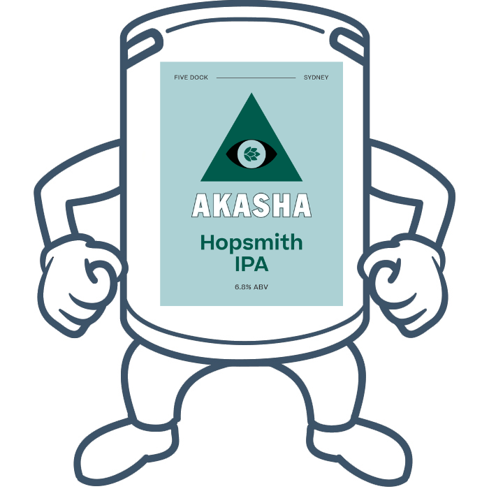 Akasha Brewing Hopsmith IPA <br>50lt Keg