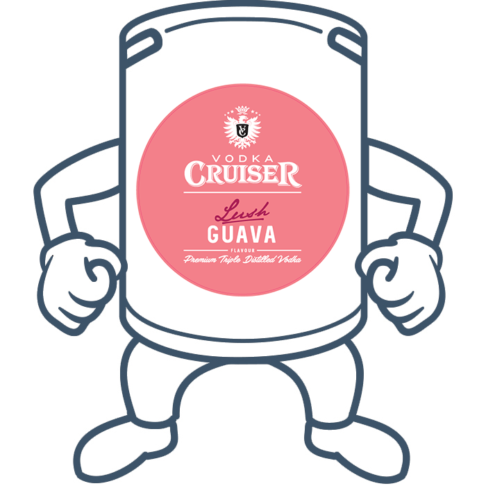 Vodka Cruiser Lush Guava <br>50lt Keg