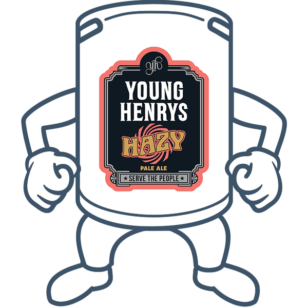 Young Henrys Hazy Pale Ale 50lt Beer Keg Kegs on Legs