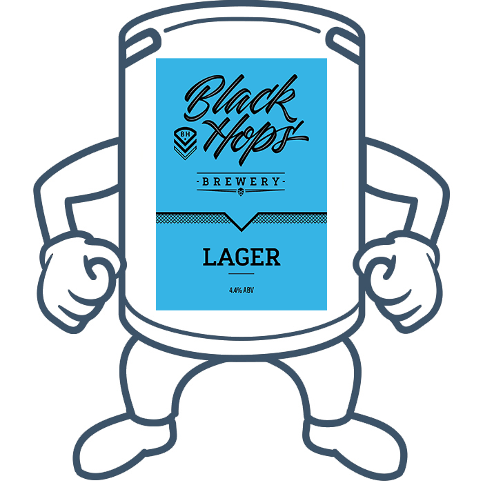 Black Hops Lager Low Carb <br>20lt Keg