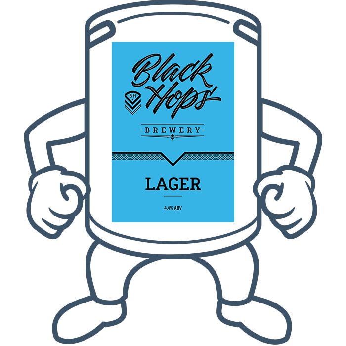Black Hops Lager Low Carb <br>50lt Keg