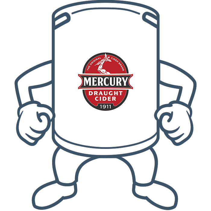 Mercury Draught Cider <br>50lt Keg