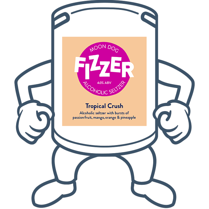 Moon Dog Fizzer Tropical Crush Seltzer <br>50lt Keg <br>Available Same Day in Melbourne