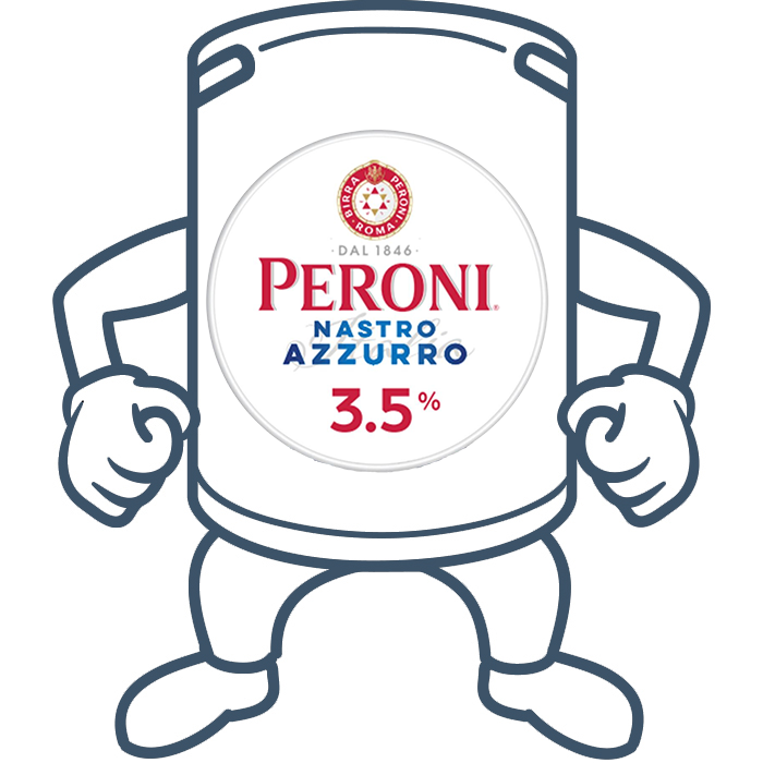Peroni Nastro Azzurro 3.5%  <br>50lt Keg