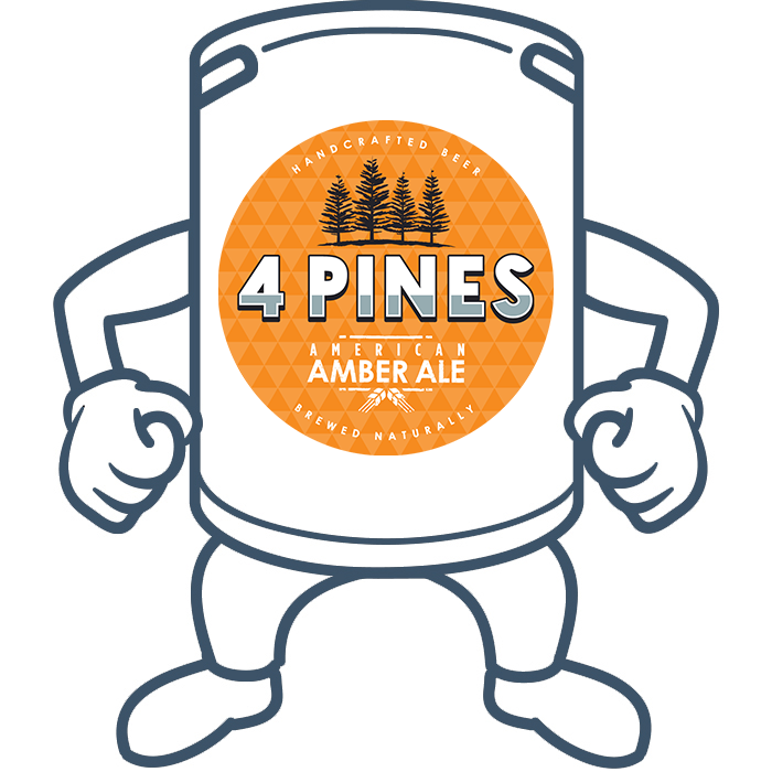 4 Pines American Amber Ale <br>50lt Keg