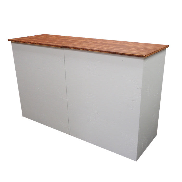 Bamboo Top High Bar - White