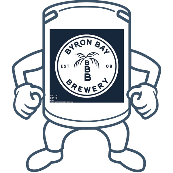 Byron Bay Premium Lager 50lt Beer Keg Kegs on Legs