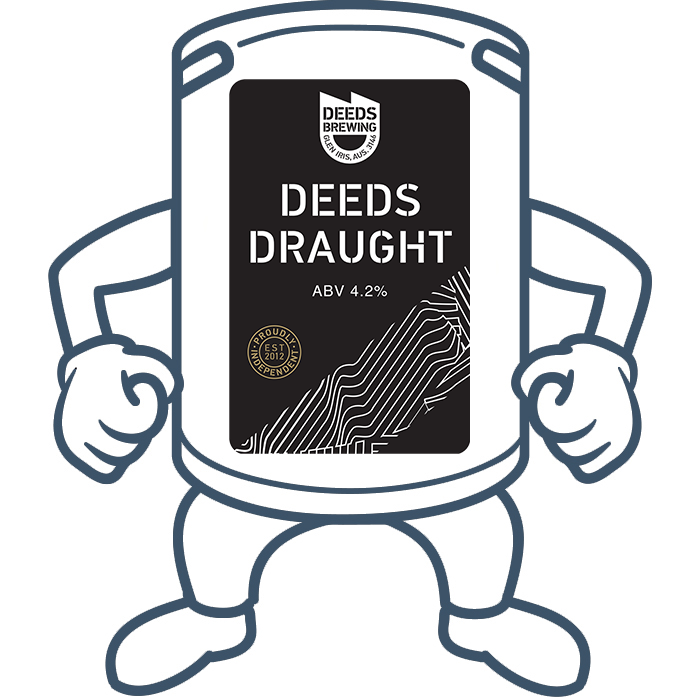 Deeds Brewing Draught <br>50lt Keg