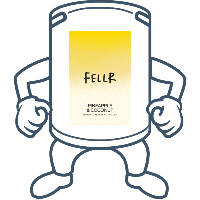 Fellr Pineapple and Coconut Seltzer <br> 50lt Keg