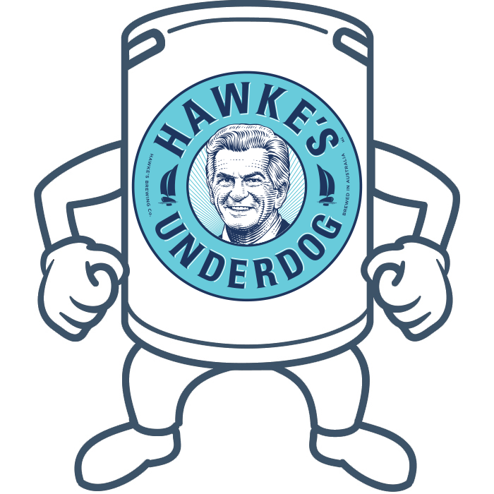 Hawke's Underdog Session Lager <br>50lt Keg