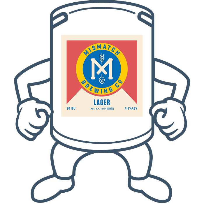 Mismatch Brewing Lager <br>50lt Keg