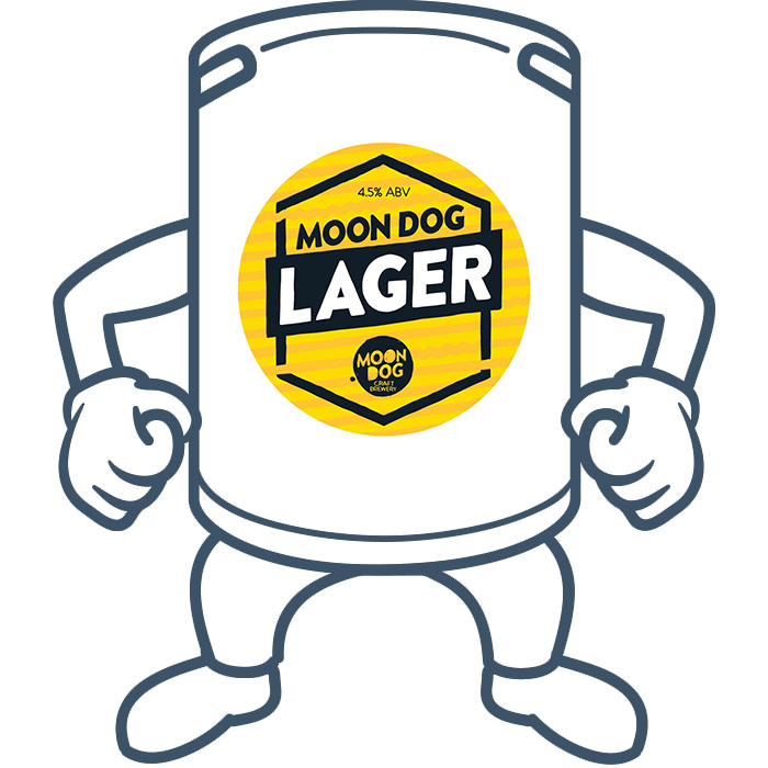 Moon Dog Lager <br>50lt Keg