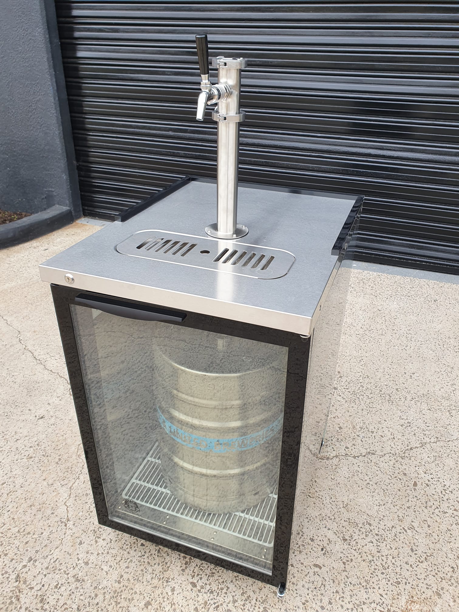 Single Door Single Tap Keg Fridge Complete Package Kegs on Legs