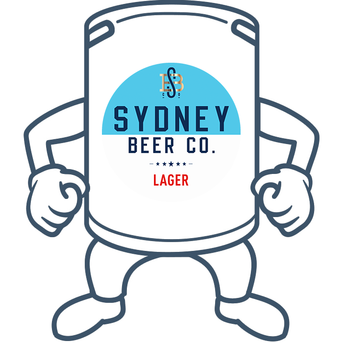 Sydney Beer Co. Lager <br>50lt Keg