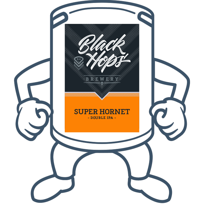 Black Hops Super Hornet Double IPA <br> 20lt Keg