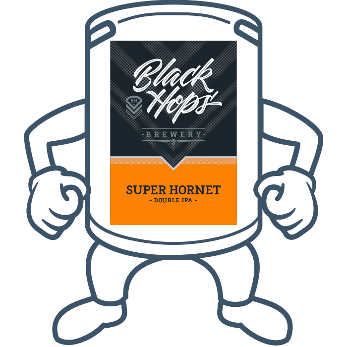 Black Hops Super Hornet Double IPA <br>20lt Keg