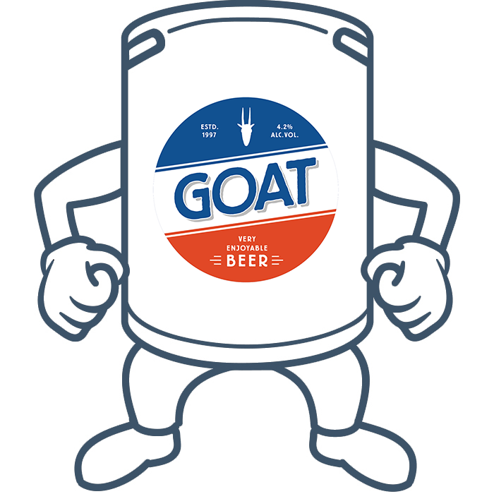 Mountain Goat "Goat" Lager <br>50lt Keg