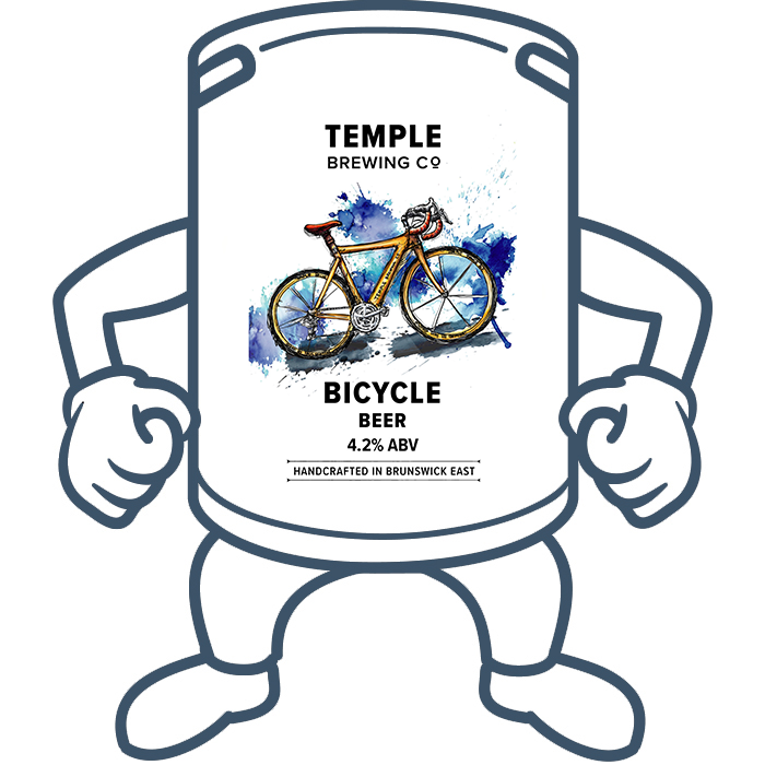 Temple Bicycle Beer <br>50lt Keg